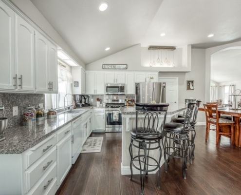 Photo of a modern kitchen by Rees Photography